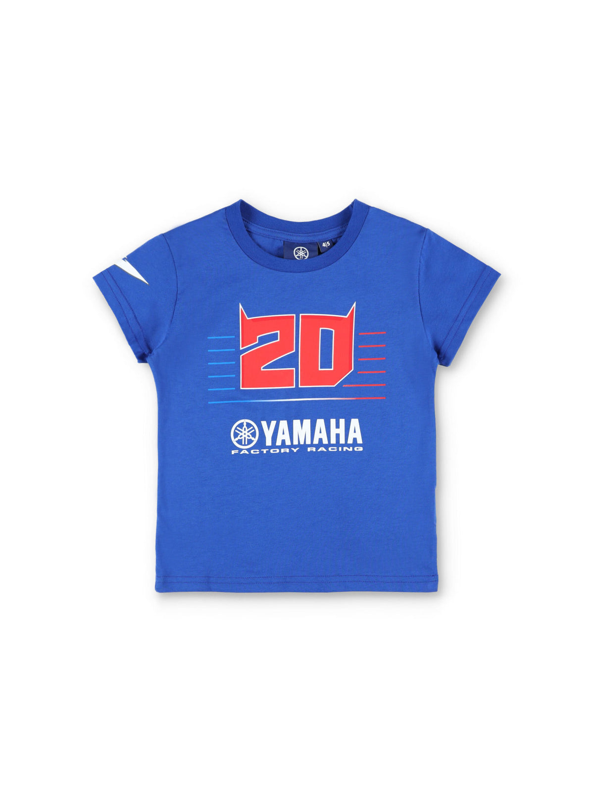 Fabio Quartararo Kinder-T-Shirt Yamaha MotoGP Logo blau