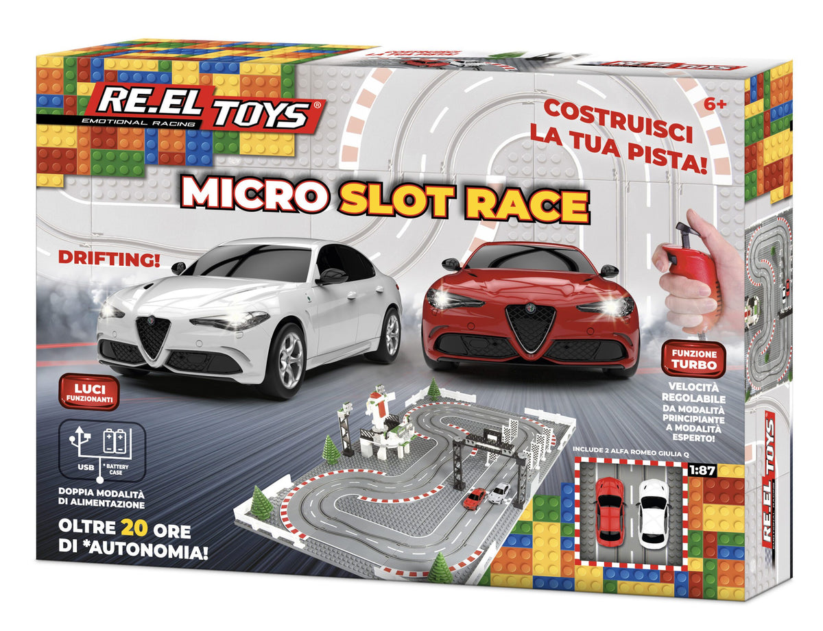 Micro Slot Race Alfa Romeo 1:87 mini slot car track