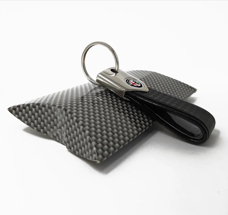 Alfa Romeo Schlüsselanhänger BAND Carbon schwarz