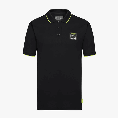 Aston Martin F1 Team Freizeit-Poloshirt schwarz