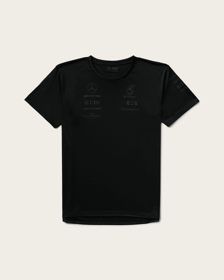 Mercedes AMG Petronas F1 Damen-Team-T-Shirt AMG STEALTH schwarz