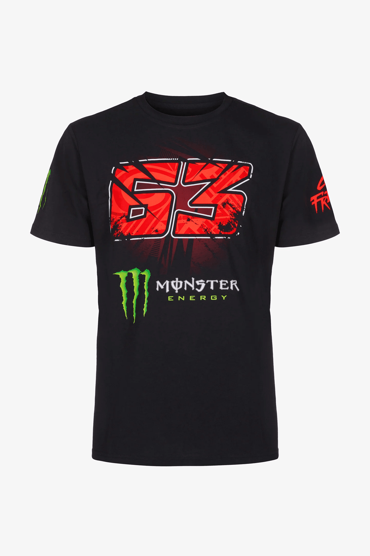 Francesco Bagnaia T-Shirt Monster Energy 63 schwarz