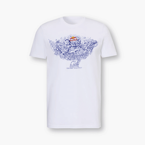 Red Bull Doodle Art T-shirt white