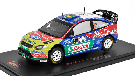 Modell IXO Ford Focus RS WRC Nr. 3 2009 Rally Sardinia M. Hirvonen
