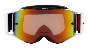 Red Bull Spect Motocrossbrille TORP schwarz-weiß mit rotem Glas