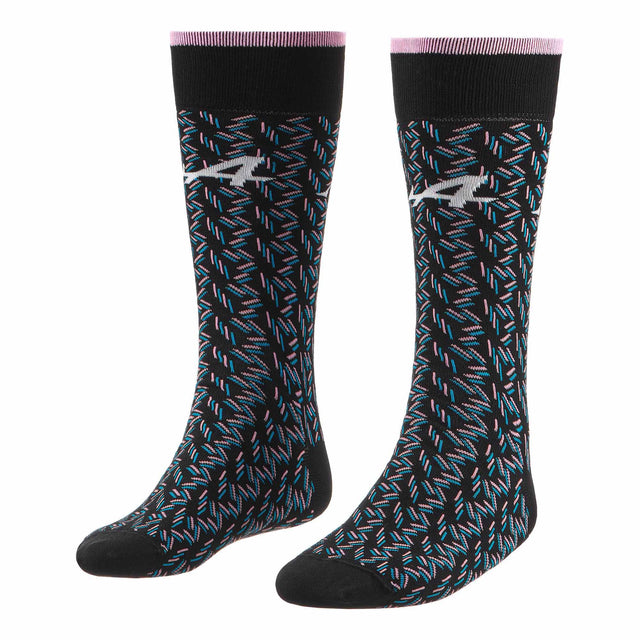 Alpine F1 Team Socken mit Muster – Schwarz