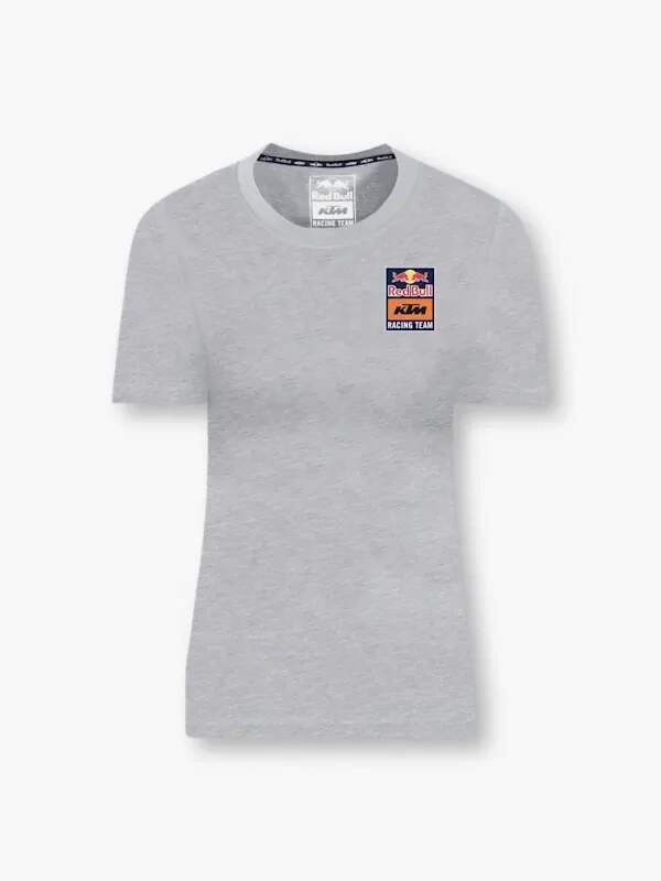 KTM Red Bull Racing Damen-T-Shirt Backprint grau