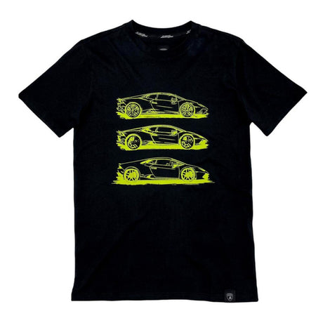 Lamborghini T-Shirt mit Lambo-Motiv schwarz