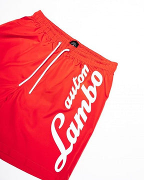 Lamborghini Herren-Badeshorts rot