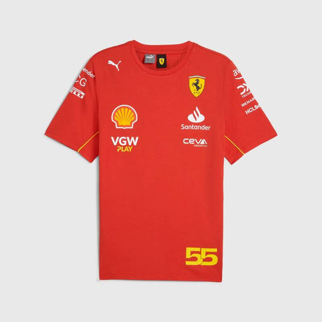 Carlos Sainz team T-shirt – Scuderia Ferrari F1 red
