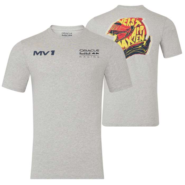 Max Verstappen T-shirt – Red Bull Racing F1 HELMET grey