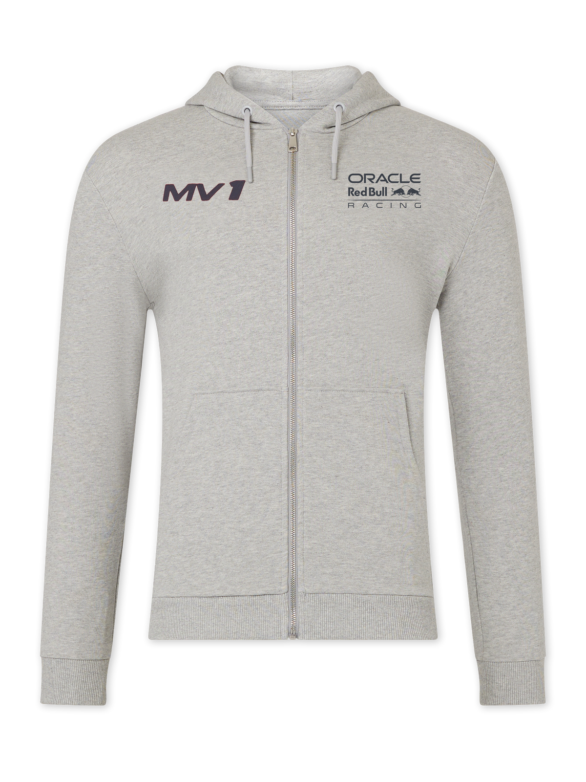 Max Verstappen Sweatjacke - Red Bull Racing F1 HELMET grau mit Reißverschluss