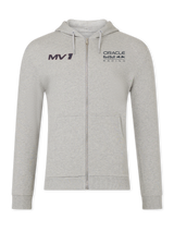 Max Verstappen Sweatjacke - Red Bull Racing F1 HELMET grau mit Reißverschluss