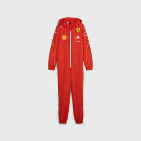 Scuderia Ferrari Kinder-Schlafoverall mit Kapuze - 152 CM