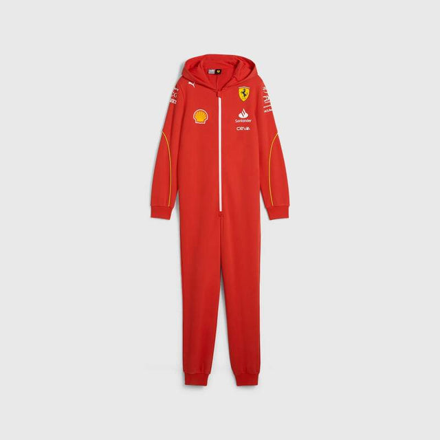 Scuderia Ferrari Kinder-Schlafoverall mit Kapuze - 152 CM