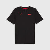 Formel 1 Fan-T-Shirt schwarz mit kleinem Puma-Logo
