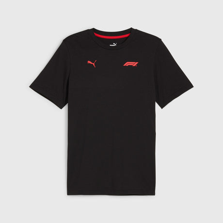 Formel 1 Fan-T-Shirt schwarz mit kleinem Puma-Logo
