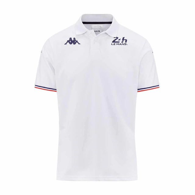 24H Le Mans Herren-Poloshirt Le Mans weiß