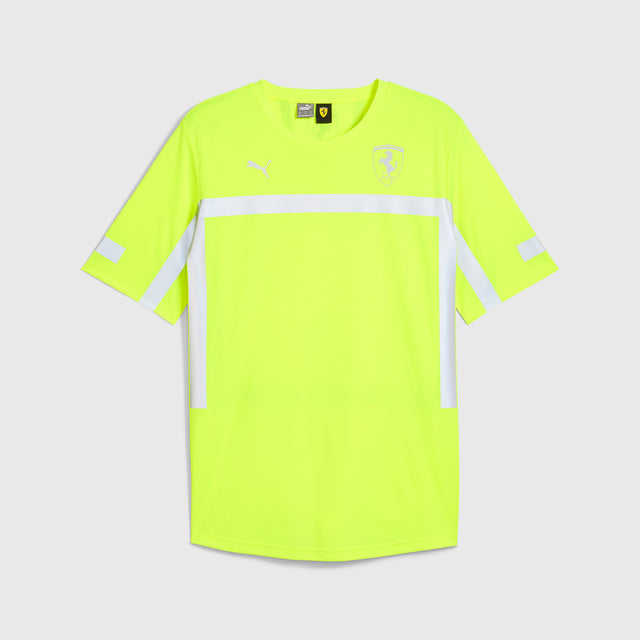 Scuderia Ferrari F1 reflektierendes Team-T-Shirt neongelb