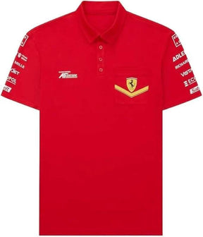 Ferrari Hypercar 499P Team-Poloshirt Le Mans rot