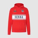 Ayrton Senna Hoodie Legend rot