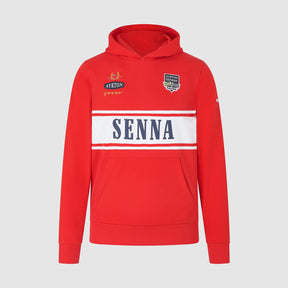 Ayrton Senna Hoodie Legend rot