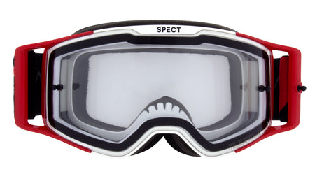 Red Bull Spect TORP motocross goggles white and red with clear lens