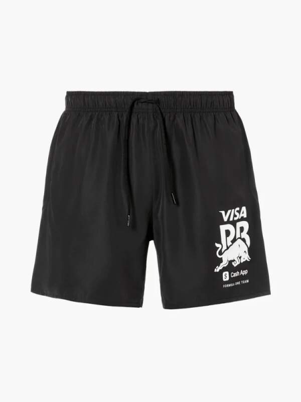 HUGO – Visa Cash App RB Freizeit-Badeshorts schwarz
