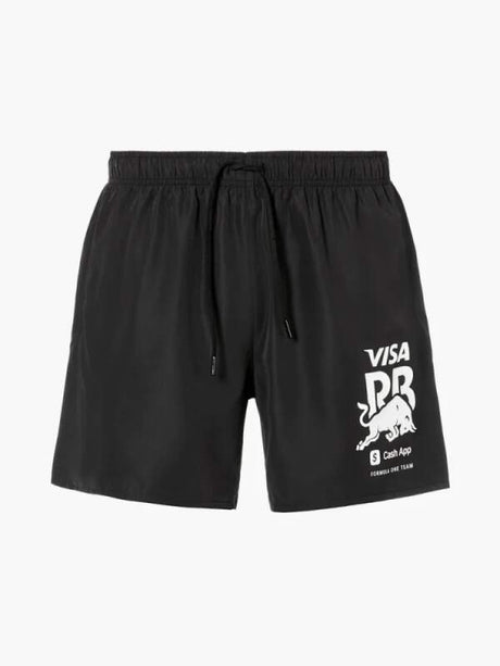 HUGO – Visa Cash App RB Freizeit-Badeshorts schwarz