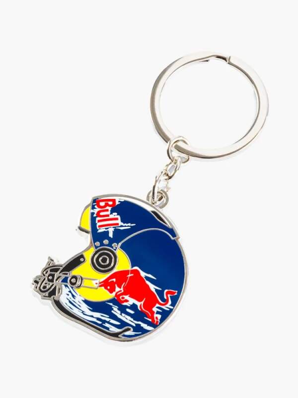 Red Bull The Flying Bulls keyring with helmet motif