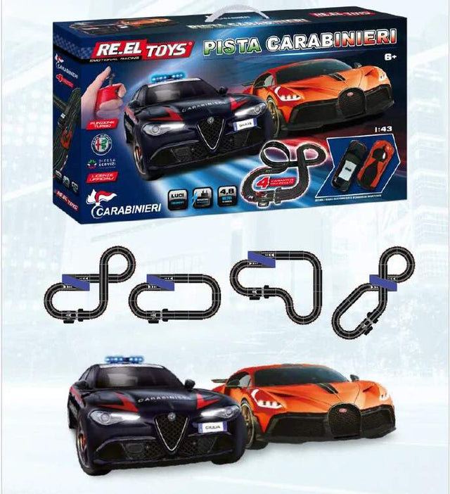 Autorennbahn PISTA Alfa Romeo Carabinieri - Bugatti 1:43