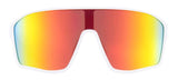 Red Bull Spect Sonnenbrille DAFT weiß mit rot-orangem Glas