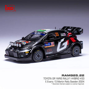 Modell Toyota Yaris GR Rallye Schweden Evans – Martin