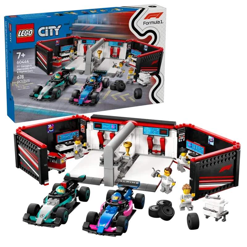 LEGO Bauset Alpine/Mercedes – Formel-1-Garage – City Edition