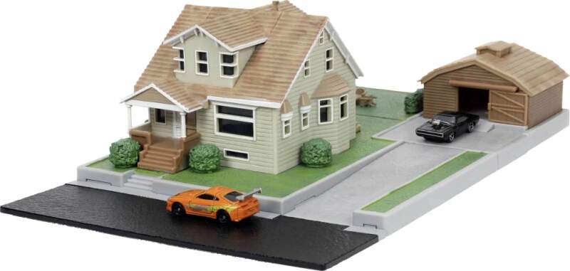 Diorama – Fast & Furious Toyota Supra – Dodge Charger