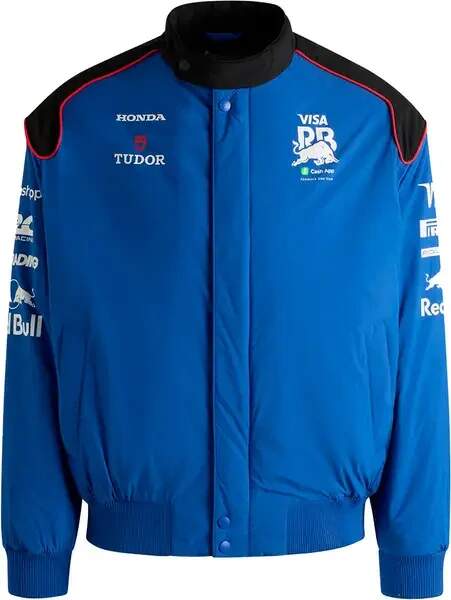 Visa Cash App RB Team-Jacke mit Sponsorenlogos