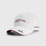 Porsche Motorsport team cap with sponsor logos, white