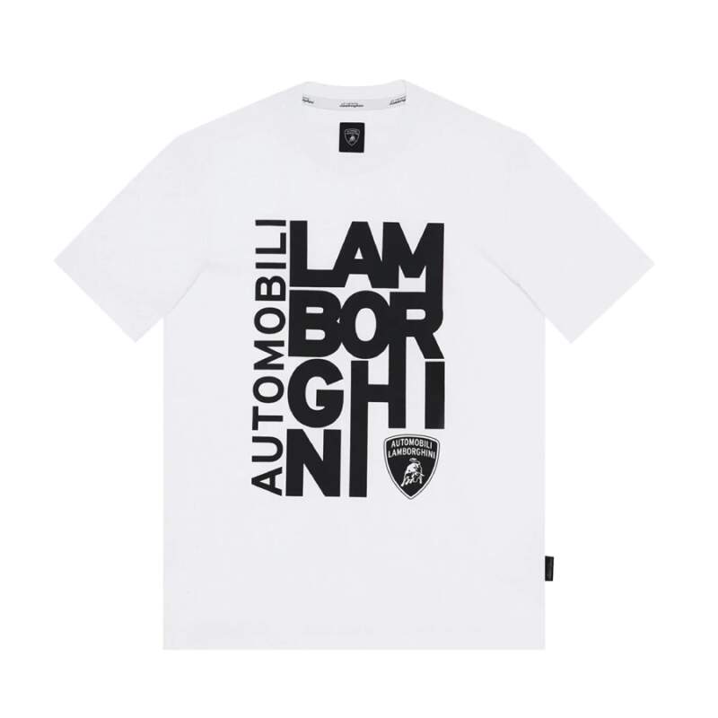 Automobili Lamborghini Freizeit-T-Shirt weiß