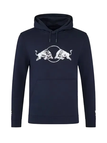 Oracle Red Bull Racing Hoodie with Bull Motif – Navy