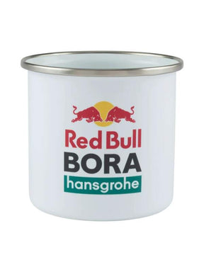 Red Bull Bora Hansgrohe travel mug with logo
