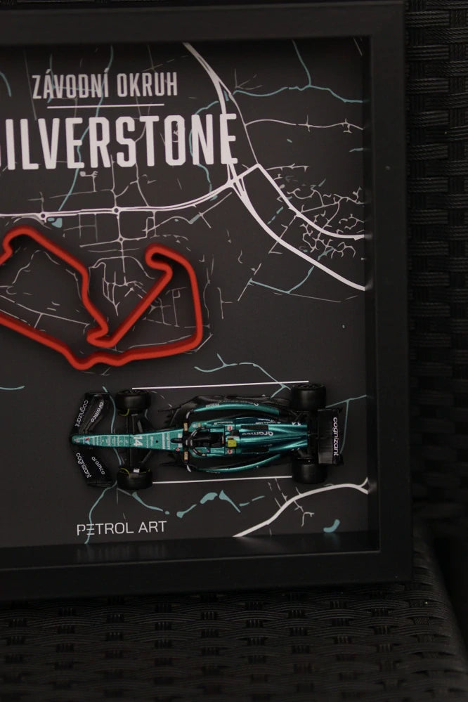 Petrol Art 3D-Bild – Fernando Alonso, Silverstone