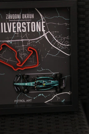 Petrol Art 3D-Bild – Fernando Alonso, Silverstone