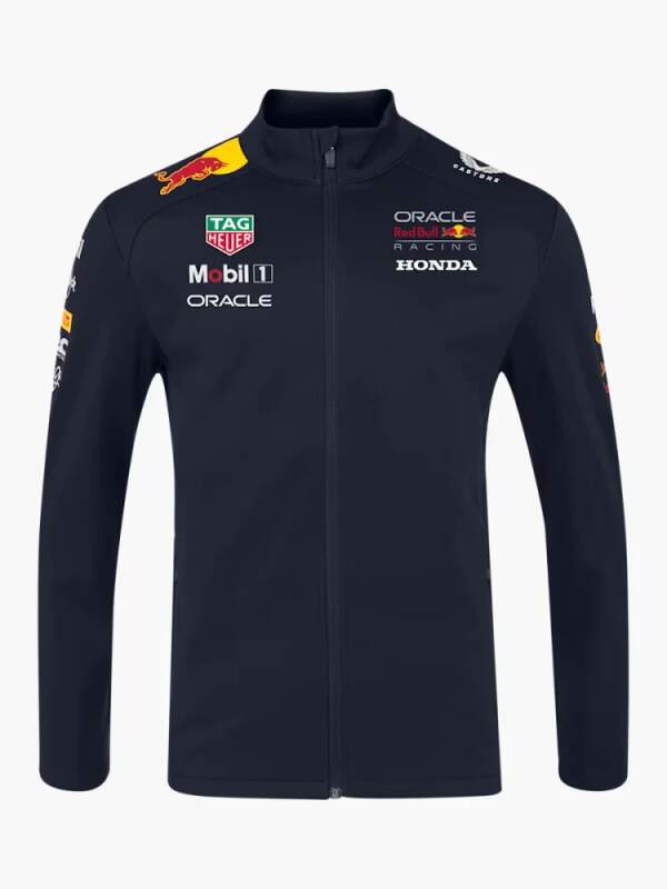 Oracle Red Bull Racing Team-Softshelljacke mit Sponsorenlogos