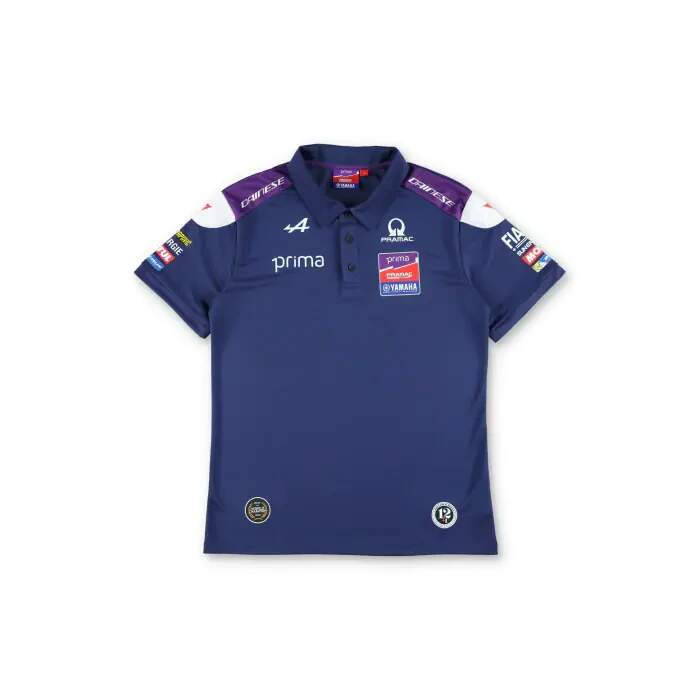 Yamaha Pramac Team-Poloshirt mit Sponsorenlogos