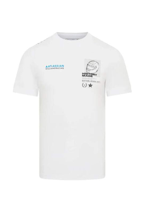 Williams Racing F1 Freizeit-T-Shirt mit Helmmotiv