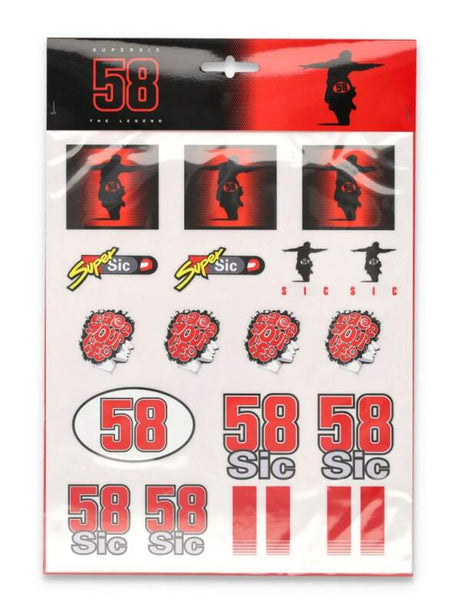 Großes Aufkleberset Marco Simoncelli