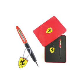 Scuderia Ferrari gift set – ballpoint pen and keyring
