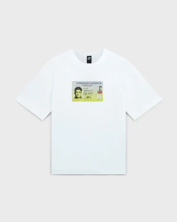 Lando Norris LN4 LICENSE T-Shirt – Weiß