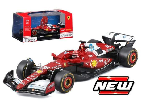 Modell Scuderia Ferrari SF-25 BBurago #16 Charles Leclerc 2025 im Maßstab 1:43 Signature