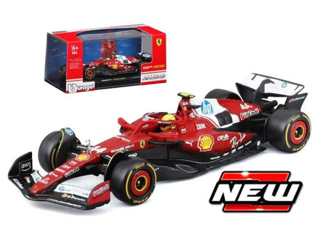 Modell Scuderia Ferrari SF-25 BBurago #44 Lewis Hamilton 2025 im Maßstab 1:43 Signature